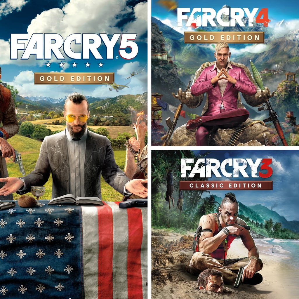 「Far Cry 5 - Digital Gold Edition」+「Far Cry 4 - Gold Edition」+「Far Cry 3 Classic - Digital Standard Edition」Bundle (Simplified Chinese, English, Korean, Traditional Chinese)