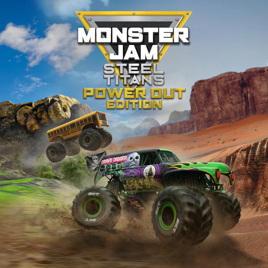 Monster Jam Steel Titans Power Out Bundle (English)