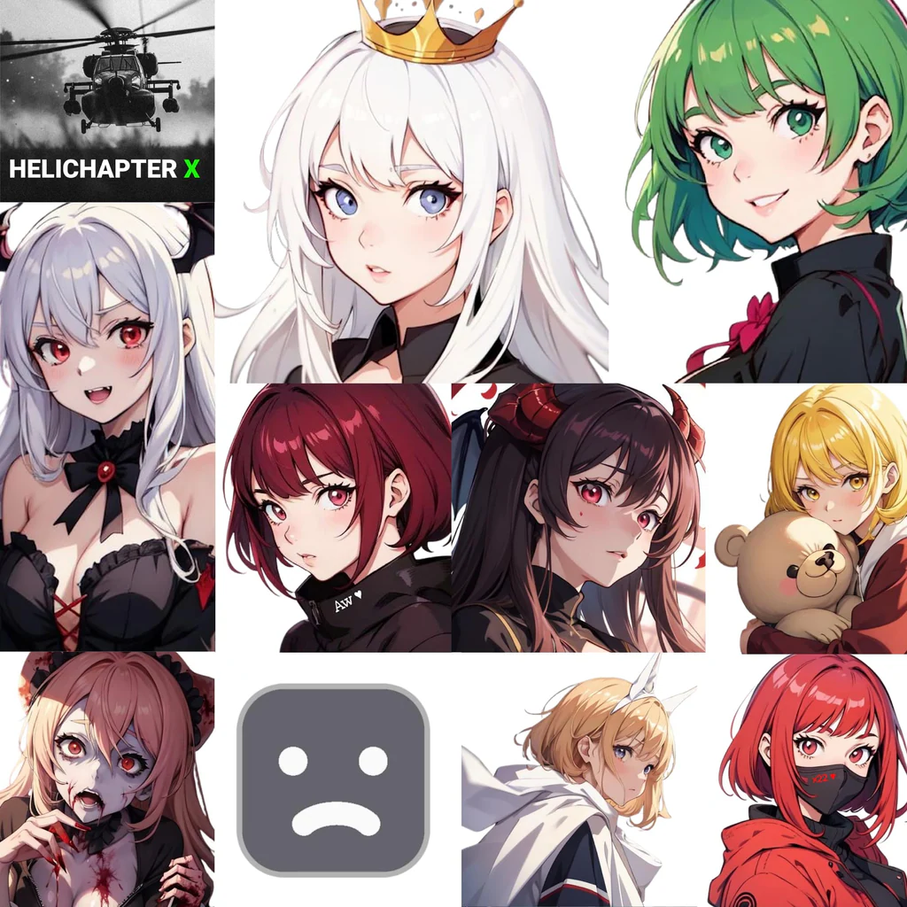 Helichapter X with Transparent Anime Avatar (English, Korean, Japanese)