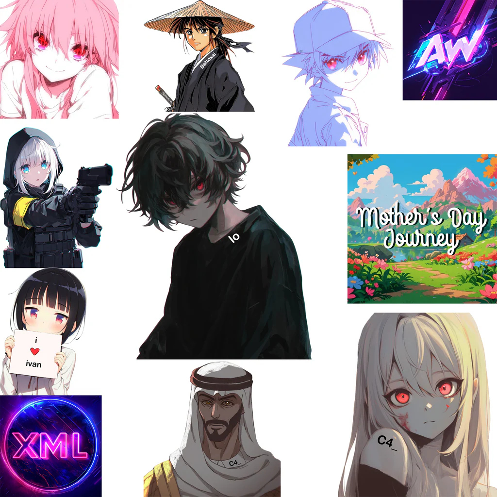 Mother's Day Journey with Transparent Anime Avatar (English, Korean, Japanese)