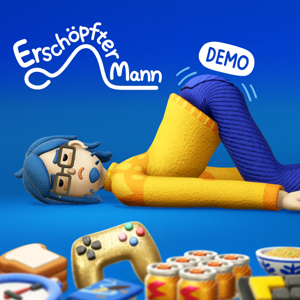 Erschöpfter Mann Demo