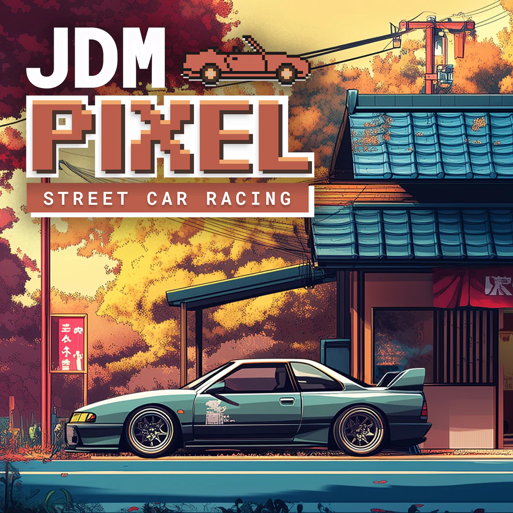 JDM Pixel Street Car Racing