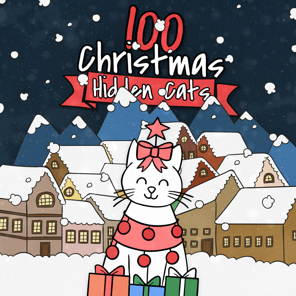 100 Christmas Hidden Cats