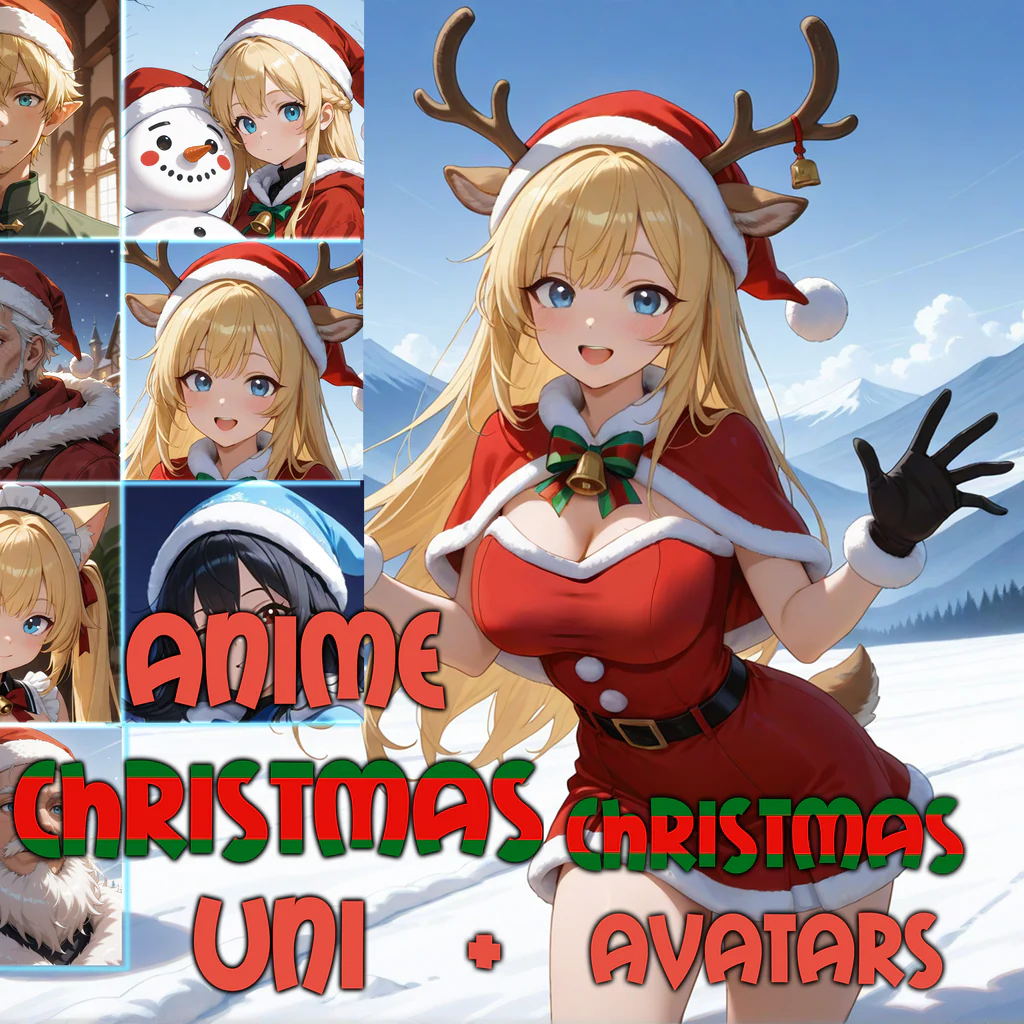 Christmas Bundle: Anime Christmas Uni + Christmas Avatars (English)