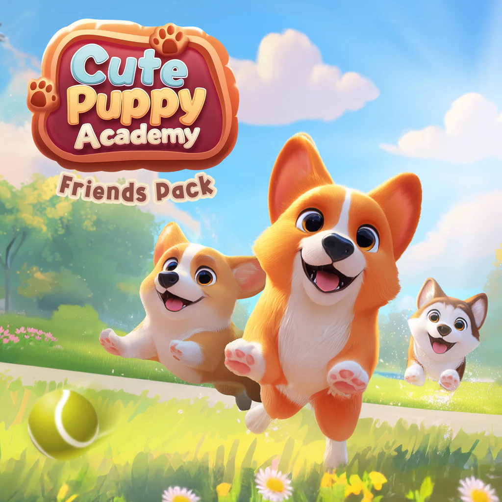 Cute Puppy Academy: Friends Pack (Simplified Chinese, English, Korean, Japanese, Traditional Chinese)